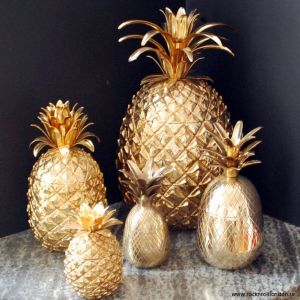 gold pineapples